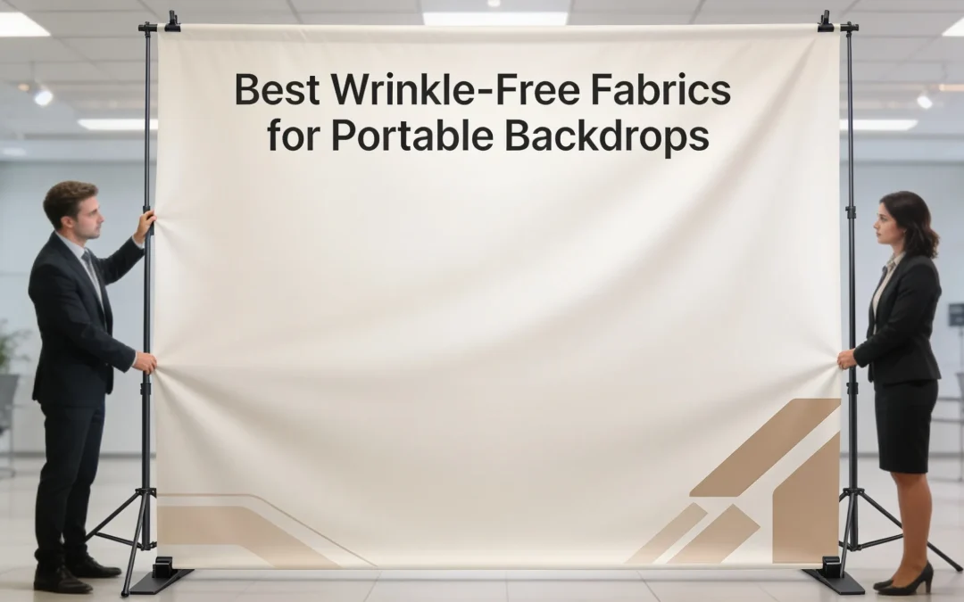 What Are the Best Wrinkle-Free Materials for Portable Custom Printed Fabric Backdrops?